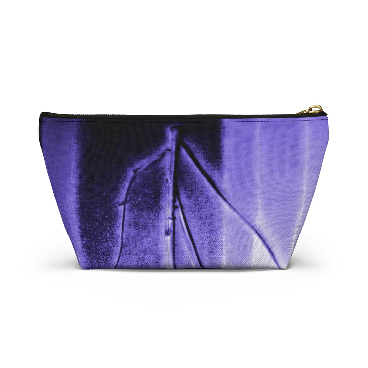 Botanical Accessory Pouch, Floral Makeup Bag, Travel Organizer, Gifts for Her, Purple Design, Eco-Friendly Clutch, Nature-Inspired