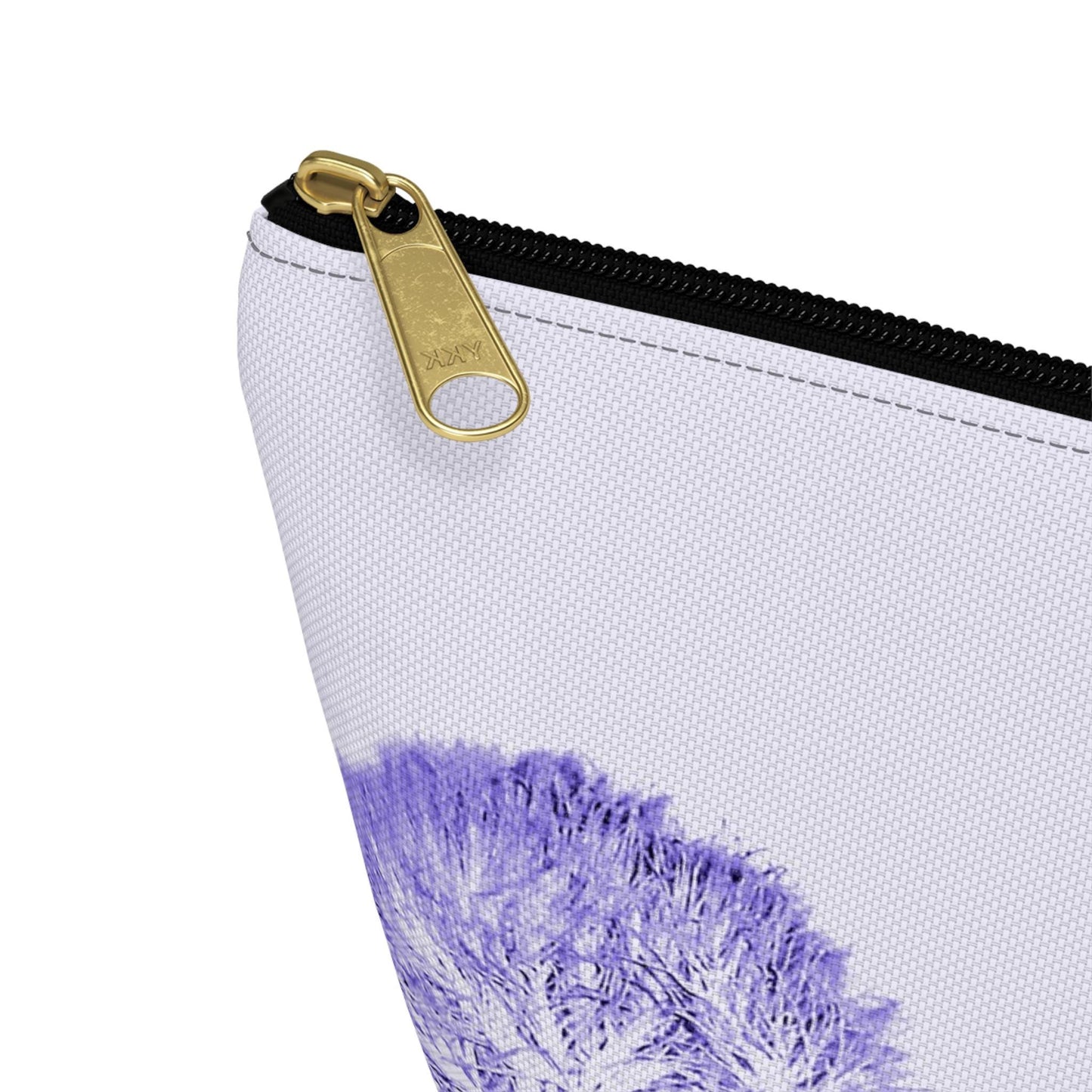 Botanical Accessory Pouch, Floral Makeup Bag, Travel Organizer, Gifts for Her, Purple Design, Eco-Friendly Clutch, Nature-Inspired
