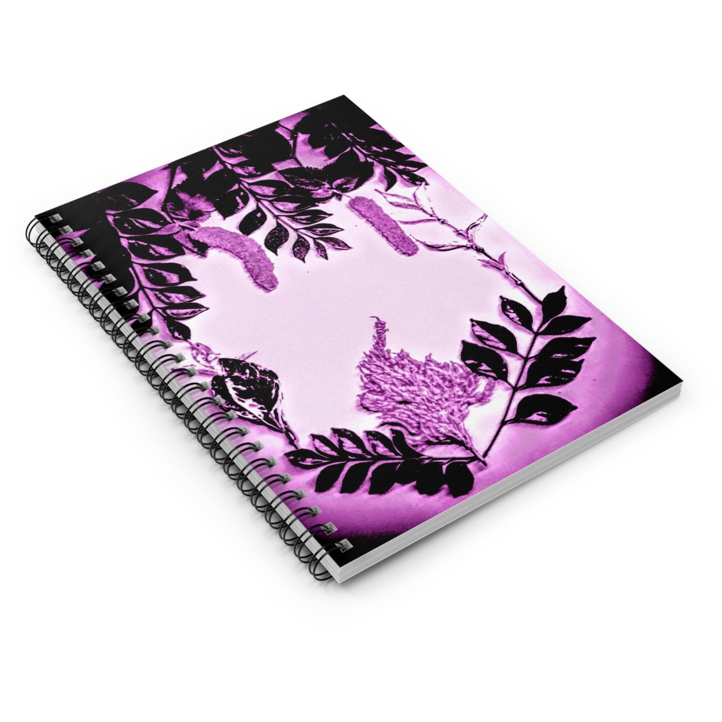 Purple Floral Spiral Notebook - Perfect for Journaling, Notetaking, Gifts, Study, and Organizing
