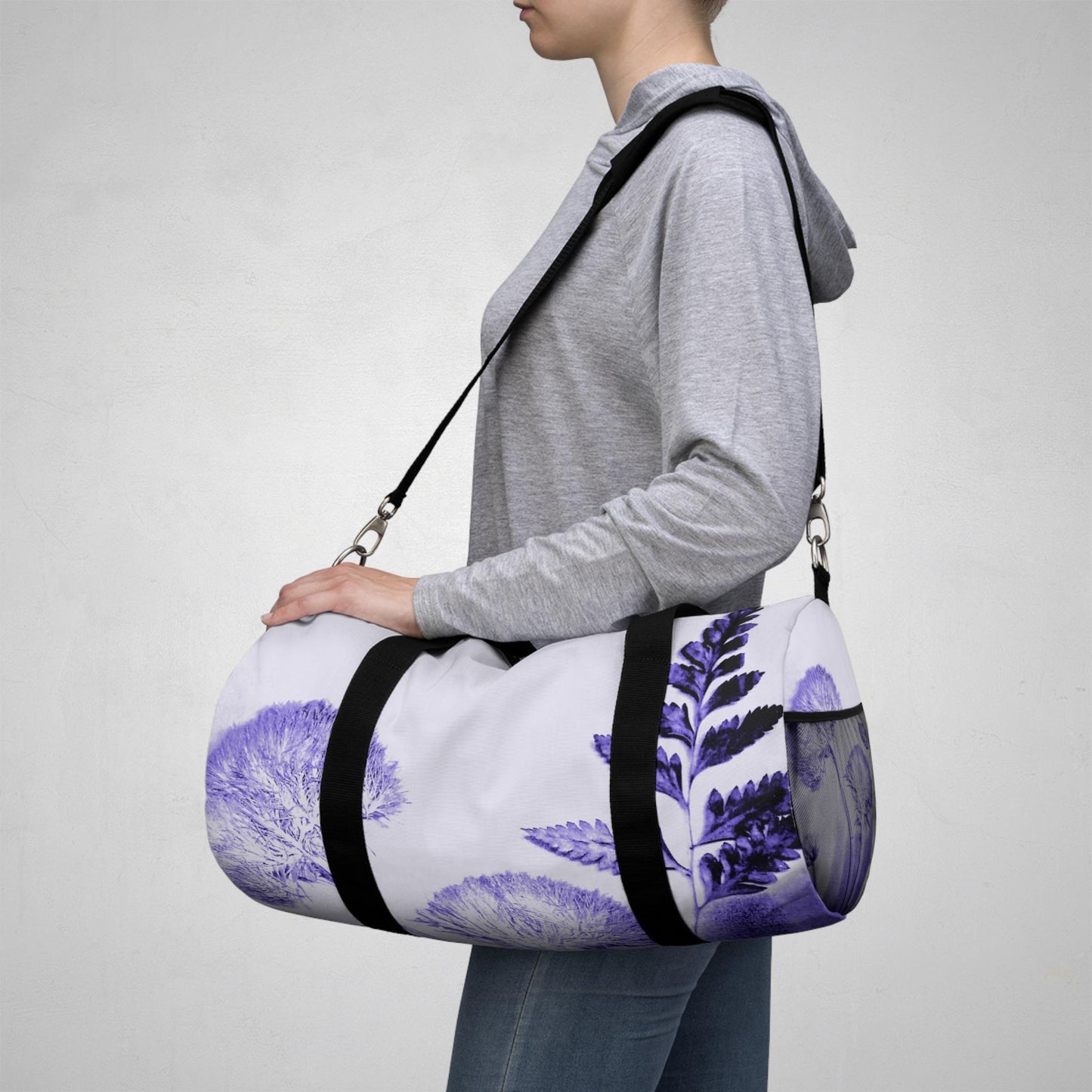Botanical Print Duffel Bag - Travel, Gym, Weekend Getaway Bag, Floral Design, Perfect Gift