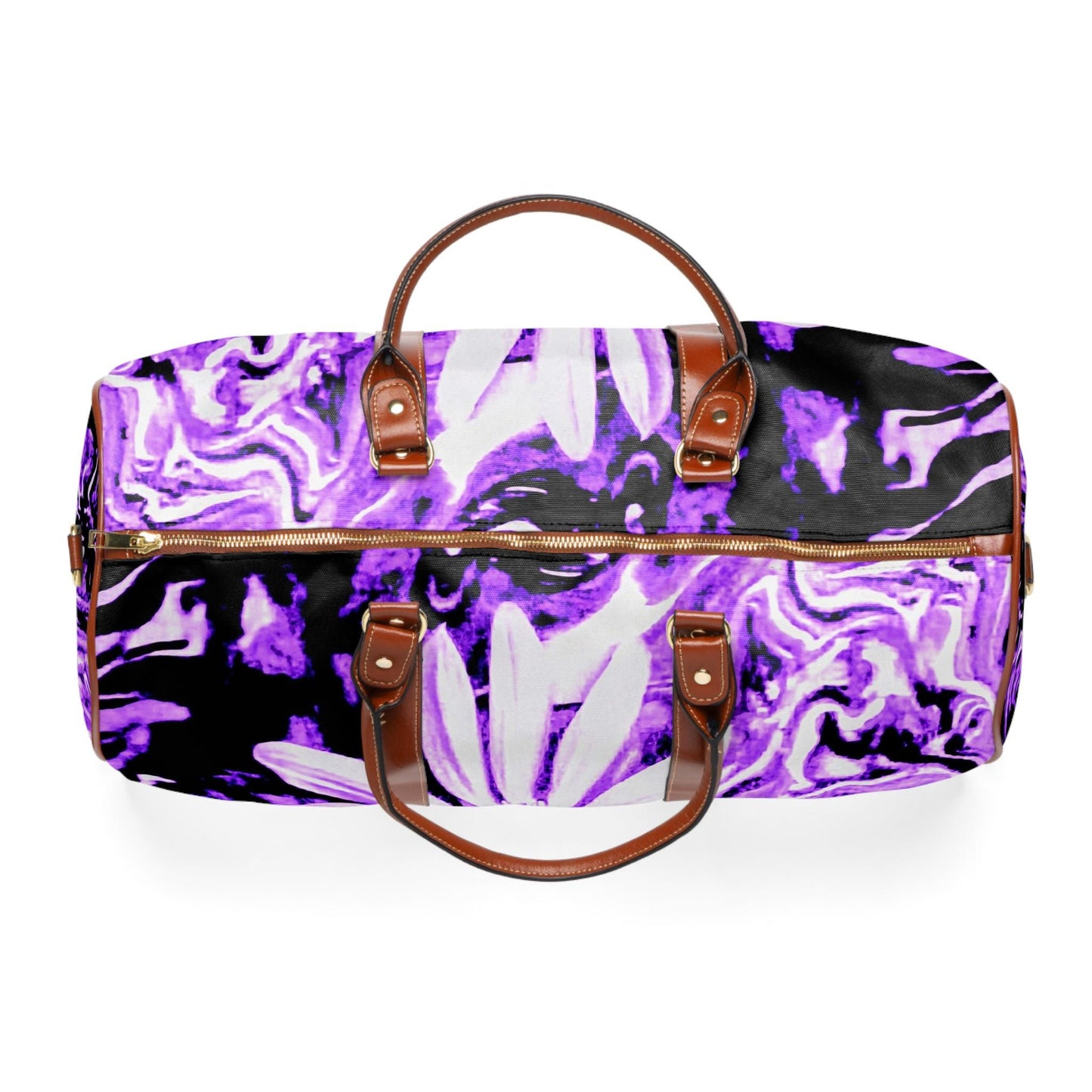 Vibrant Waterproof Travel Bag for Adventurers, Floral Luggage, Weekend Getaway Essential, Beach Bag, Gift for Travelers
