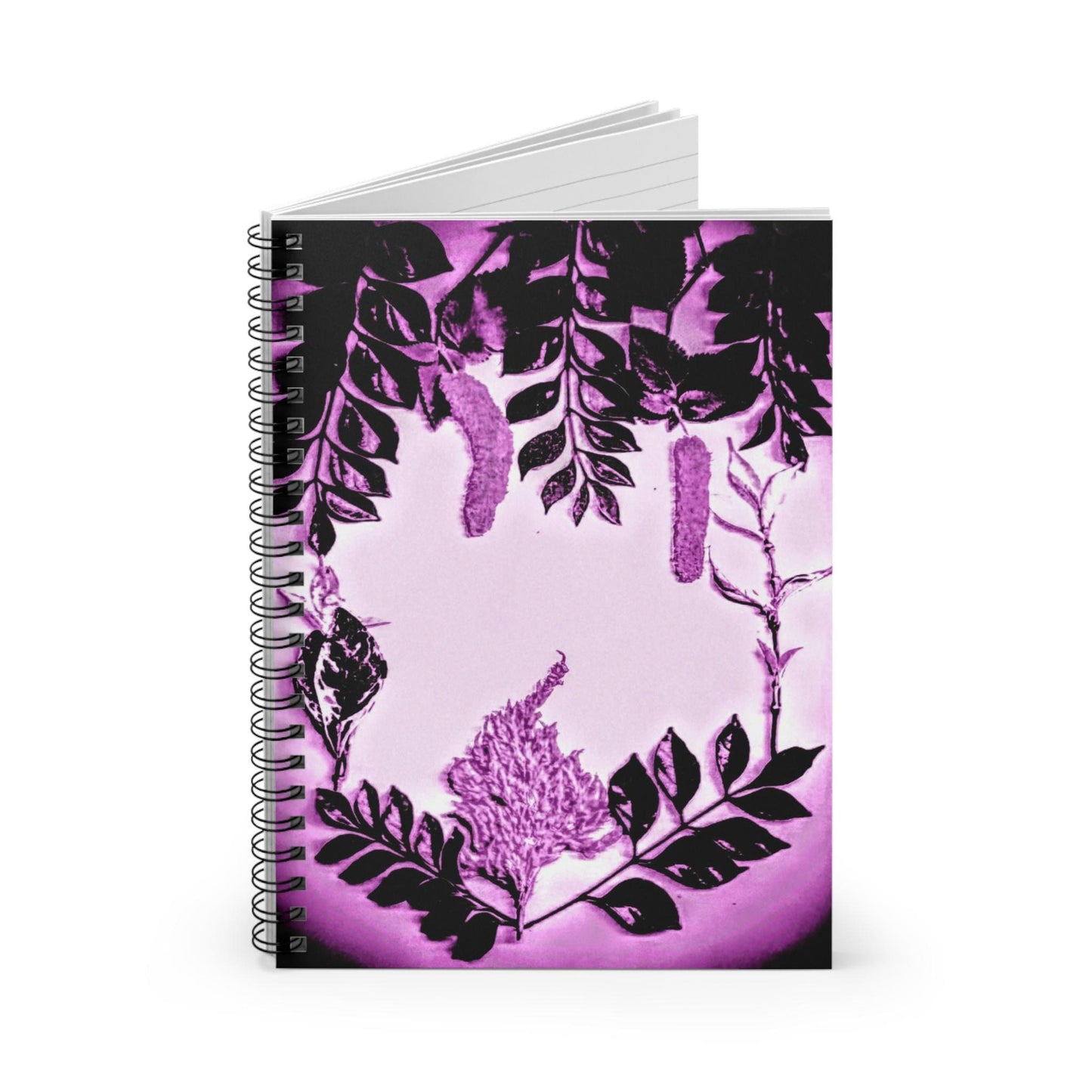 Purple Floral Spiral Notebook - Perfect for Journaling, Notetaking, Gifts, Study, and Organizing