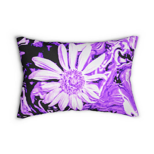 Vibrant Floral Lumbar Pillow, Bohemian Home Decor, Couch Cushion, Gift for Her, Bedroom Accent, Spring Decor, Cozy Accent