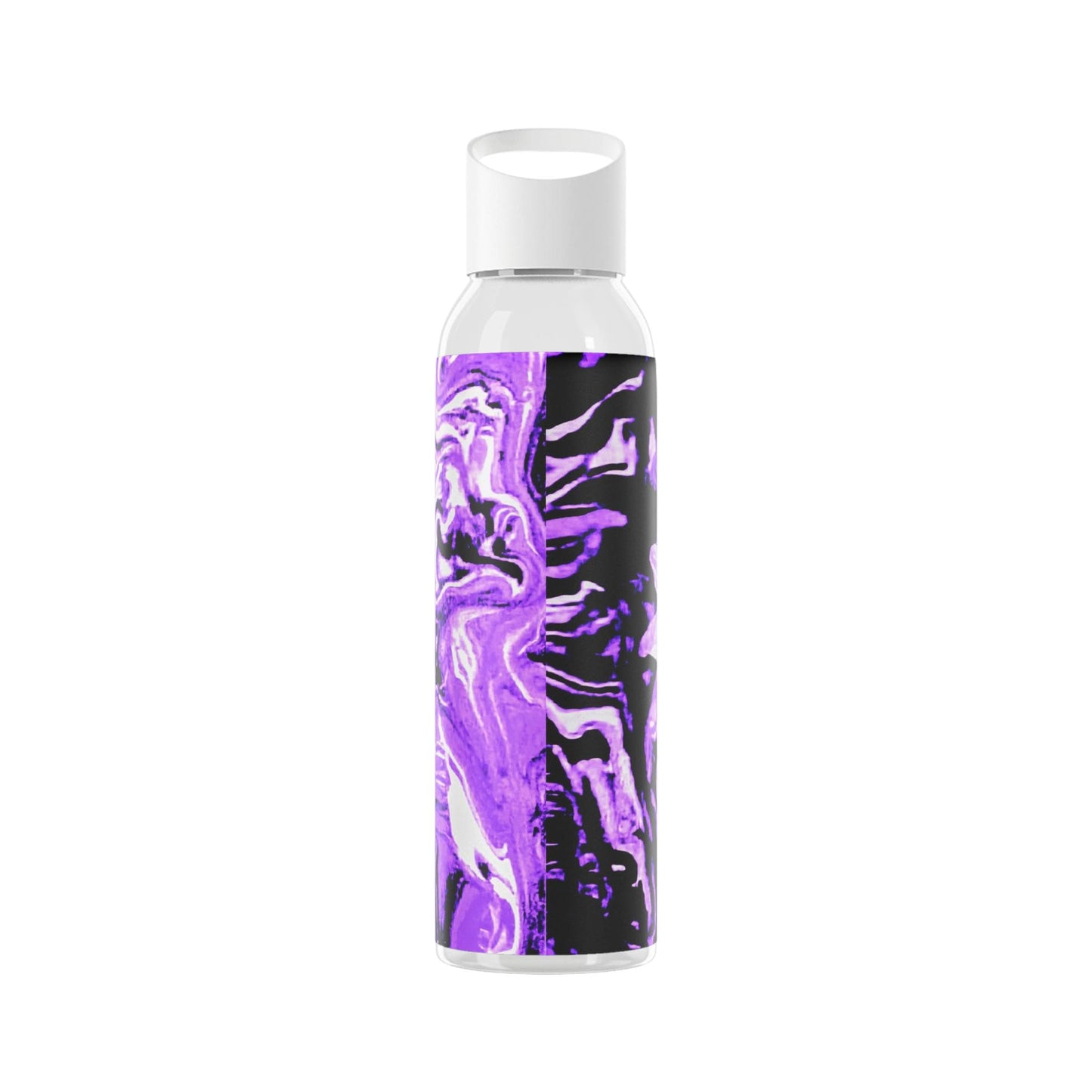 Purple Floral Water Bottle, Eco-Friendly Sports Bottle, Water Jug, Gift for Athletes, Outdoor Hydration Bottle, Trending Gift