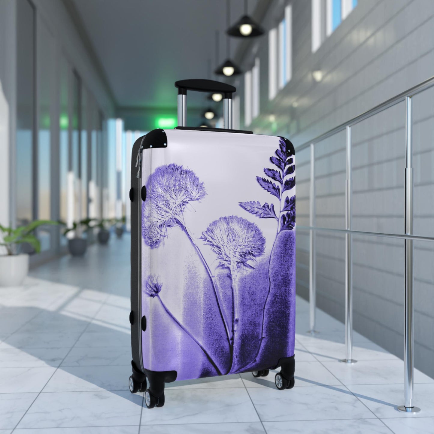 Floral Travel Suitcase - Unique Luggage, Stylish Carry-On, Perfect for Vacation, Travel Enthusiasts, Gift for Adventurers