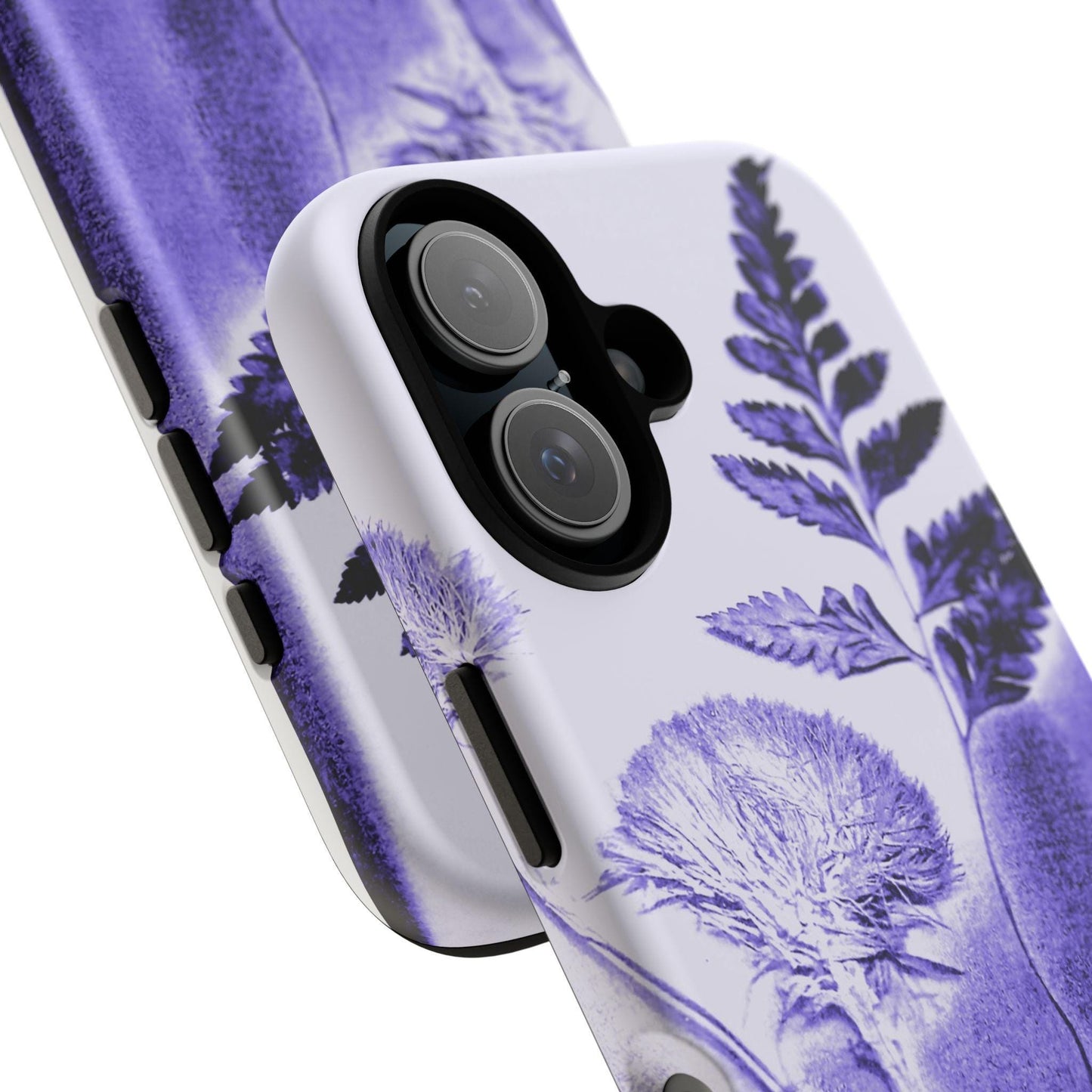 Floral Phone Case - Tough Cases, Botanical Design, Purple Aesthetic, Gifts for Her, Nature Lover Accessories, Trendy Tech Gear