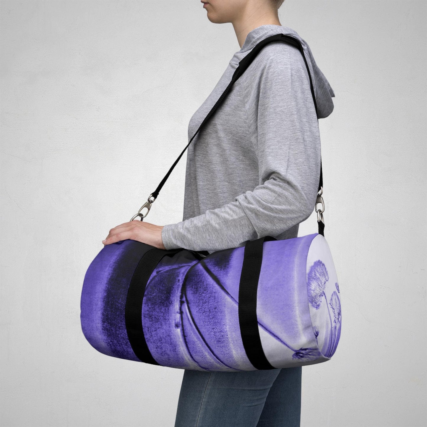 Botanical Print Duffel Bag - Travel, Gym, Weekend Getaway Bag, Floral Design, Perfect Gift