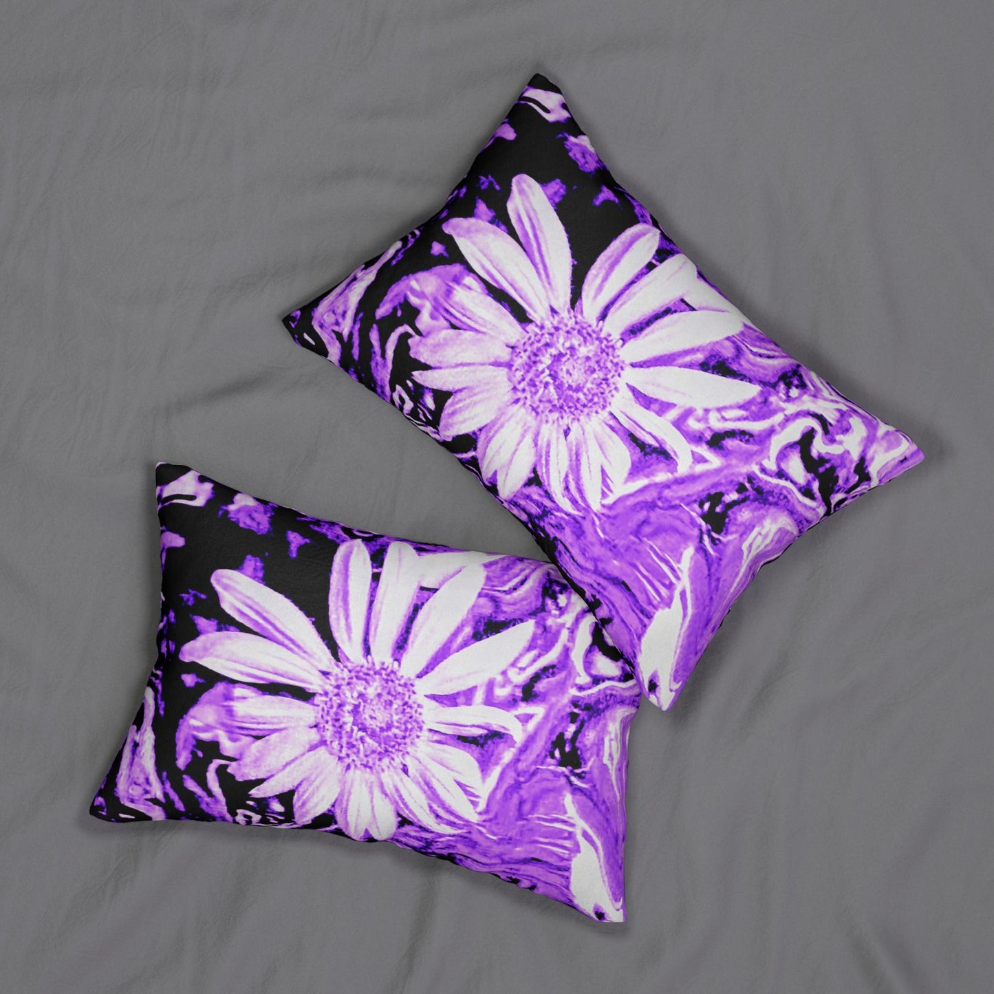Vibrant Floral Lumbar Pillow, Bohemian Home Decor, Couch Cushion, Gift for Her, Bedroom Accent, Spring Decor, Cozy Accent