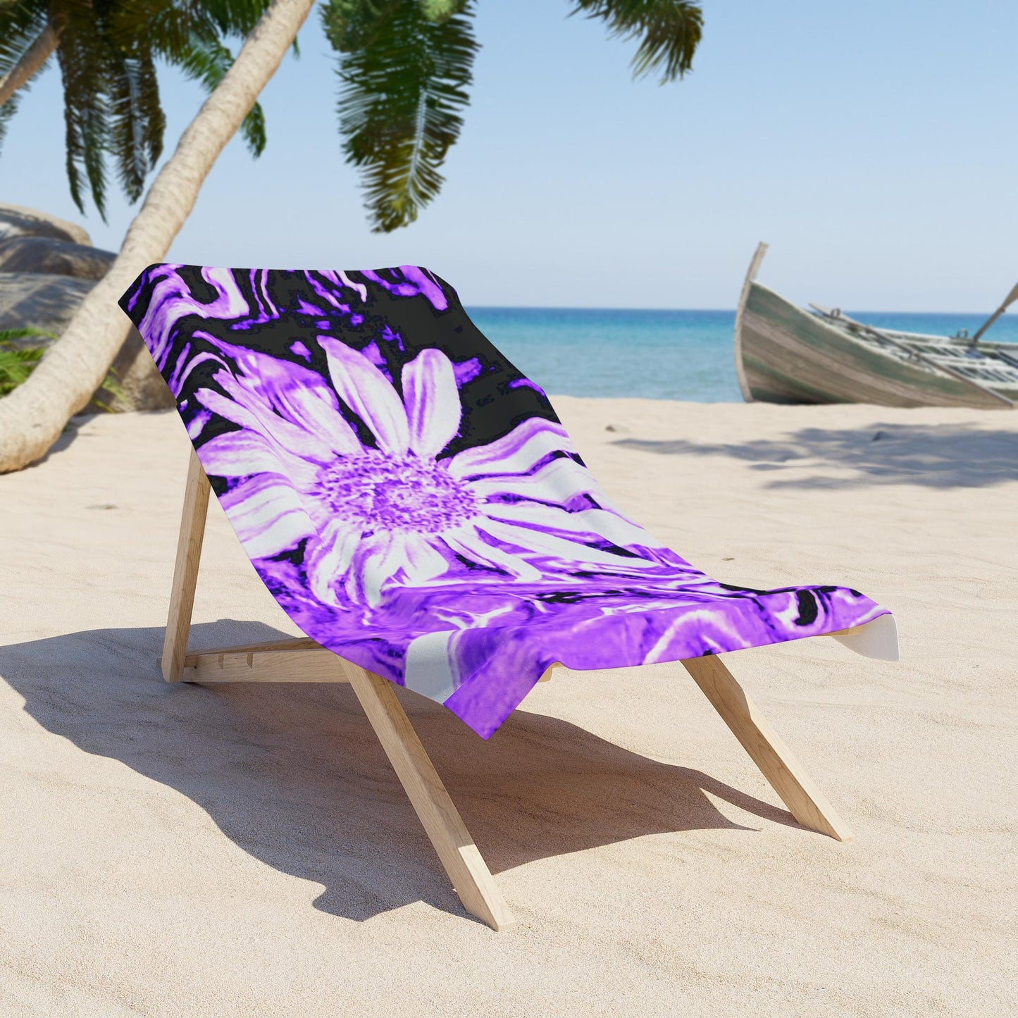 Vibrant Floral Beach Towel, Colorful Towel for Summer, Pool Days, and Beach Trips, Fun Gift for Vacation Lovers
