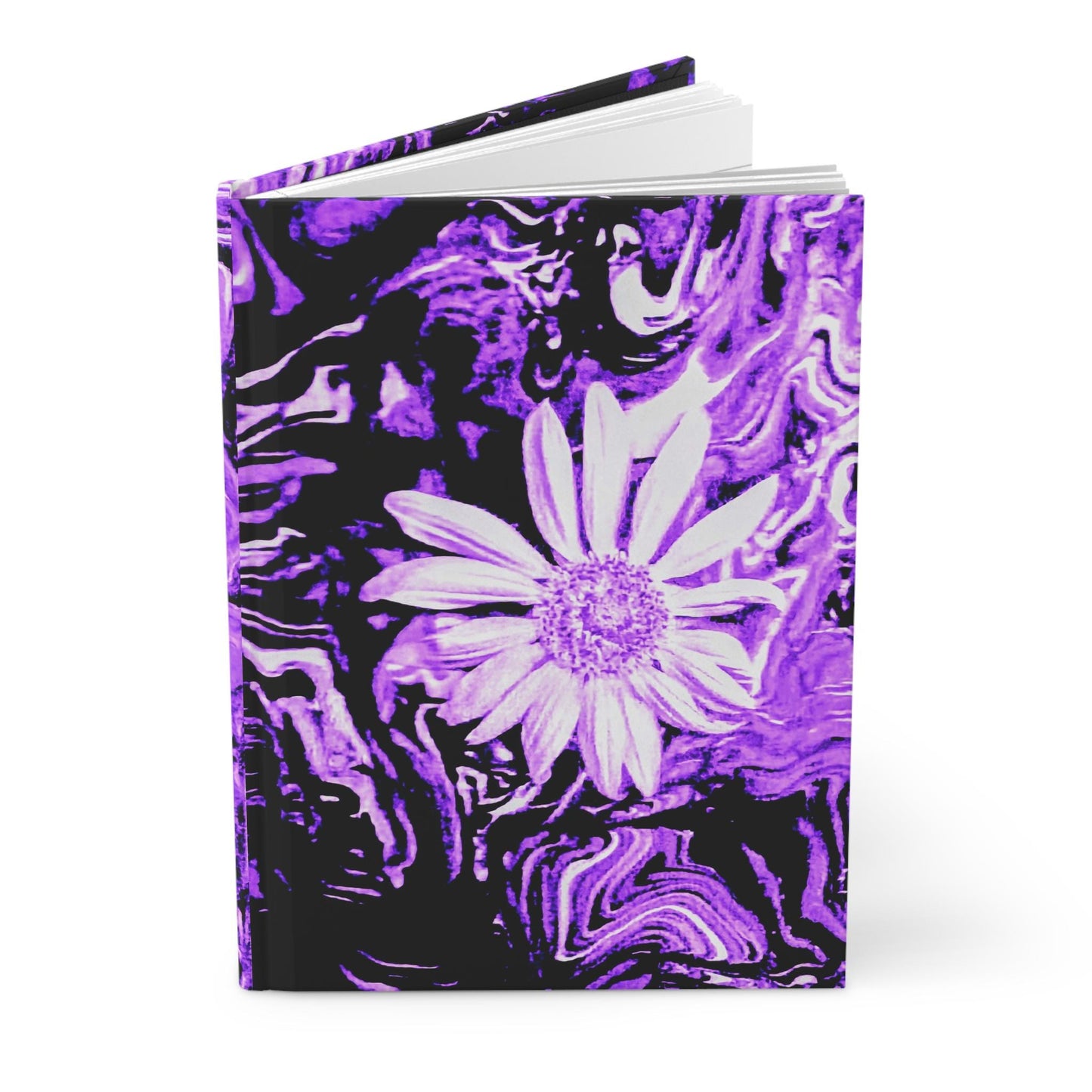 Purple Daisy Hardcover Journal | Inspirational Writing Notebook, Gift for Students, Journal for Thoughts, Creative Planner