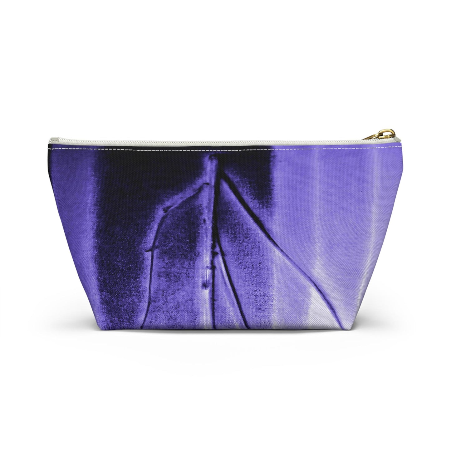 Botanical Accessory Pouch, Floral Makeup Bag, Travel Organizer, Gifts for Her, Purple Design, Eco-Friendly Clutch, Nature-Inspired