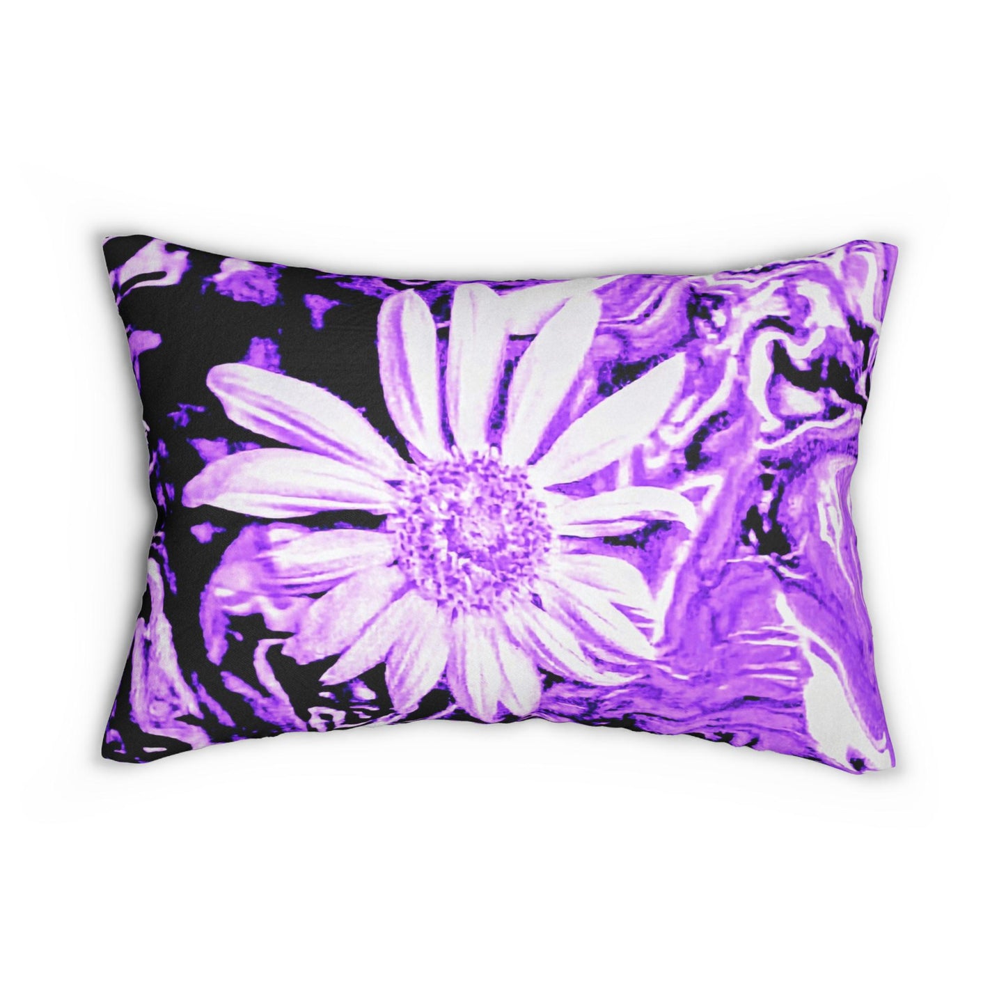 Vibrant Floral Lumbar Pillow, Bohemian Home Decor, Couch Cushion, Gift for Her, Bedroom Accent, Spring Decor, Cozy Accent