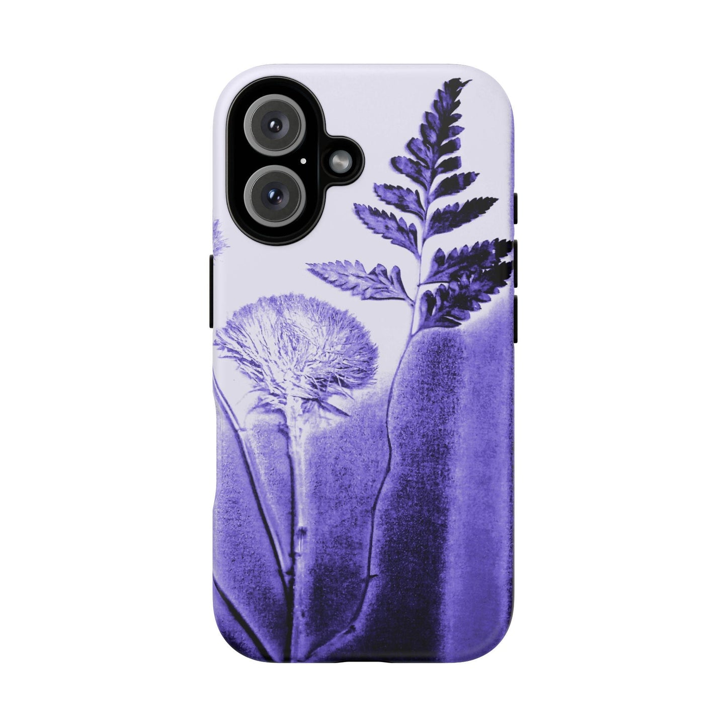 Floral Phone Case - Tough Cases, Botanical Design, Purple Aesthetic, Gifts for Her, Nature Lover Accessories, Trendy Tech Gear