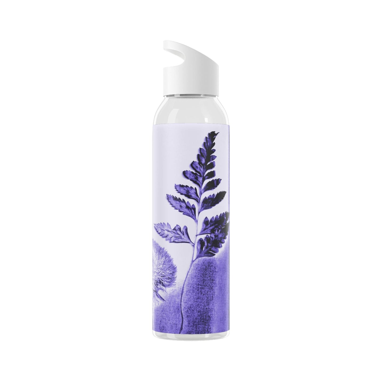 Sky Water Bottle with Floral Design | Eco-Friendly Hydration, Travel Mug, Gym Water Bottle, Birthday Gift, Nature Lover Gift