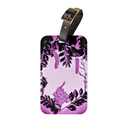 Floral Luggage Tag - Stylish Travel Accessory, Personalized Gift for Travelers, Vacation Essential, Floral Design Tag, Travel Accessories