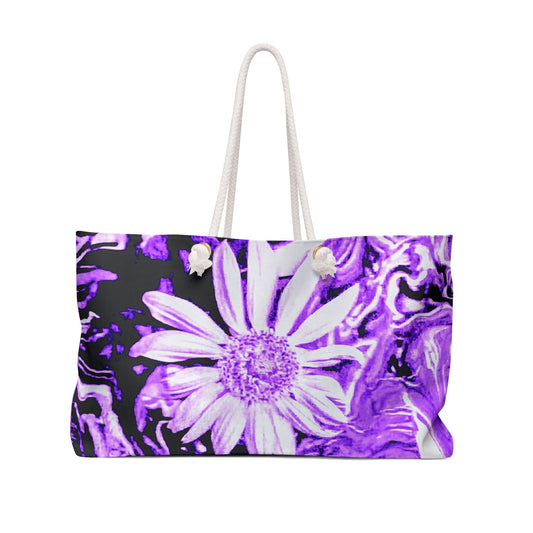 Elegant Floral Weekender Bag, Travel Tote, Weekend Getaway Bag, Floral Print, Boho Chic Style, Unique Handbag, Gift for Her