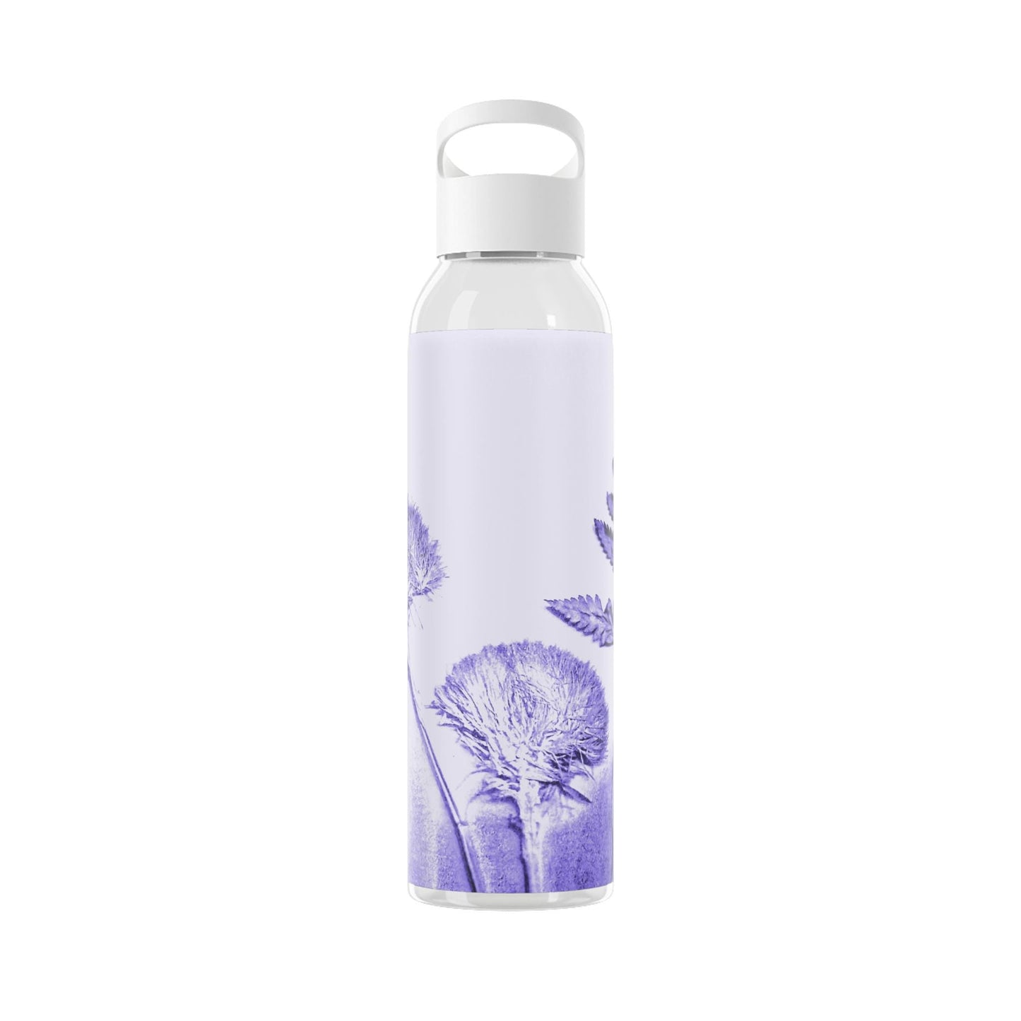 Sky Water Bottle with Floral Design | Eco-Friendly Hydration, Travel Mug, Gym Water Bottle, Birthday Gift, Nature Lover Gift