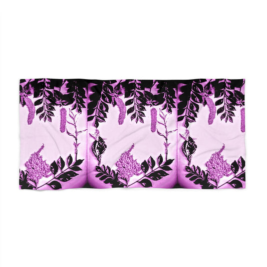 Tropical Vibe Beach Towel, Stylish Pool Accessory, Perfect for Summer Sun, Vibrant Gift for Beach Lovers, Ideal for Vacation and Outdoor Fun
