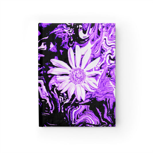 Purple Floral Spiral Journal - Artistic Notebook for Writing, Gifts For Her, Daily Planner, School Supplies, Spring Decor