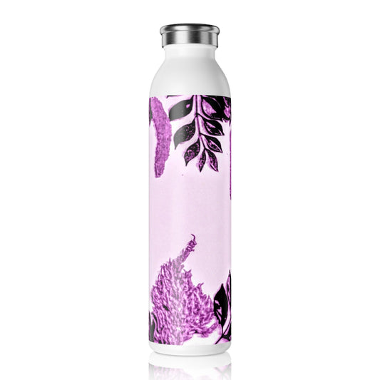 Elegant Floral Slim Water Bottle - Eco-Friendly Reusable Hydration Gift, Workout Water Bottle, Stylish Water Container, Travel Bottle,