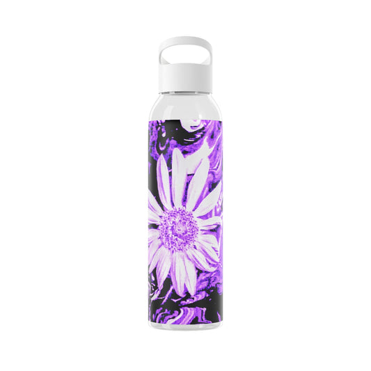 Purple Floral Water Bottle, Eco-Friendly Sports Bottle, Water Jug, Gift for Athletes, Outdoor Hydration Bottle, Trending Gift