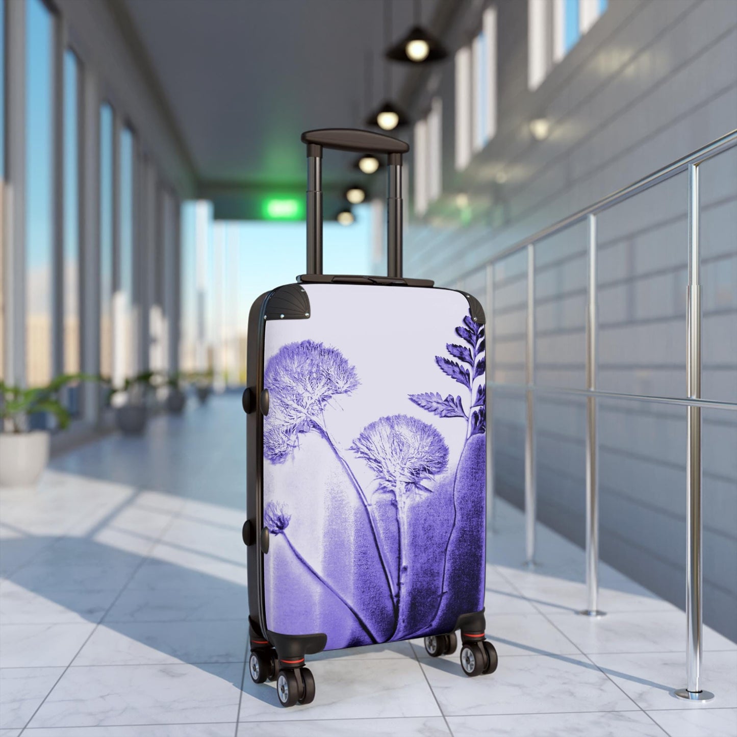 Floral Travel Suitcase - Unique Luggage, Stylish Carry-On, Perfect for Vacation, Travel Enthusiasts, Gift for Adventurers