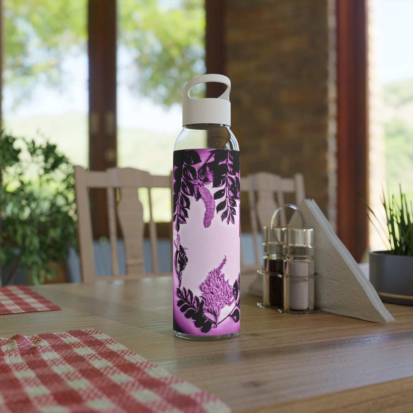 Boho Floral Water Bottle | Eco-Friendly Hydration, Gift for Nature Lovers, Workout Companion, Home Decor, Travel Must-Have