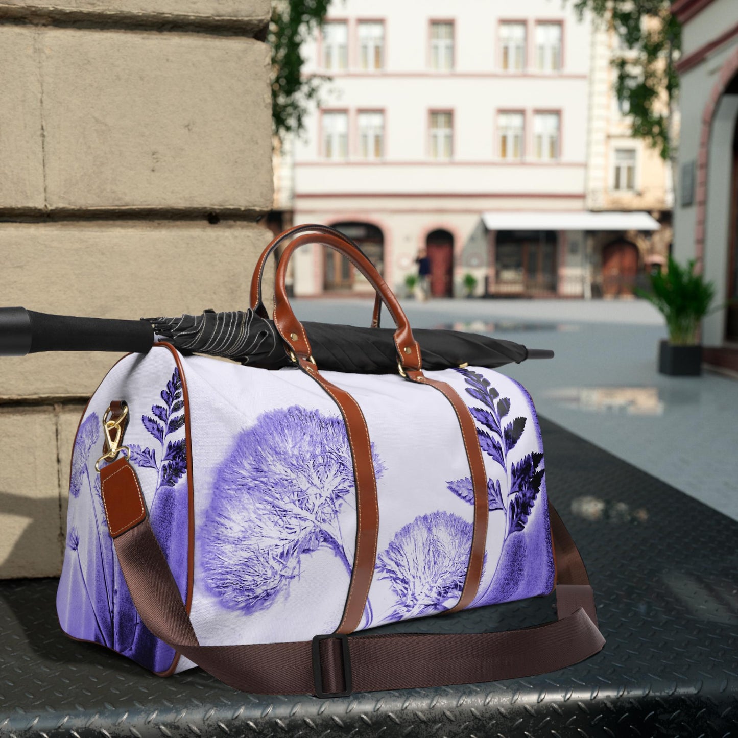 Stylish Waterproof Travel Bag with Botanical Design | Perfect for Weekend Getaways, Gym, Beach, Gifts, or Adventure Trips