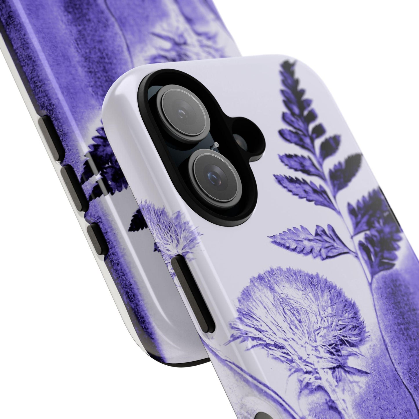 Floral Phone Case - Tough Cases, Botanical Design, Purple Aesthetic, Gifts for Her, Nature Lover Accessories, Trendy Tech Gear