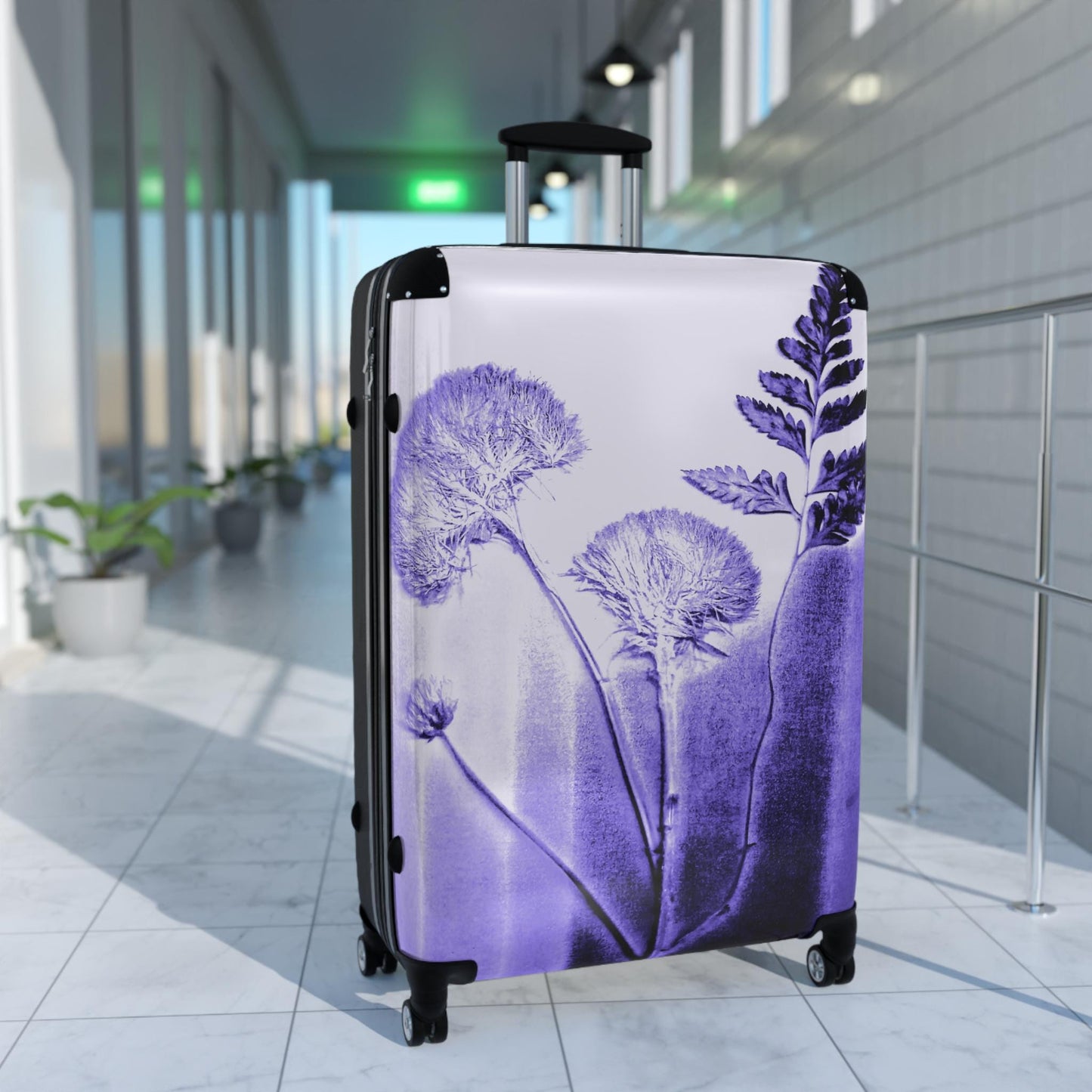 Floral Travel Suitcase - Unique Luggage, Stylish Carry-On, Perfect for Vacation, Travel Enthusiasts, Gift for Adventurers
